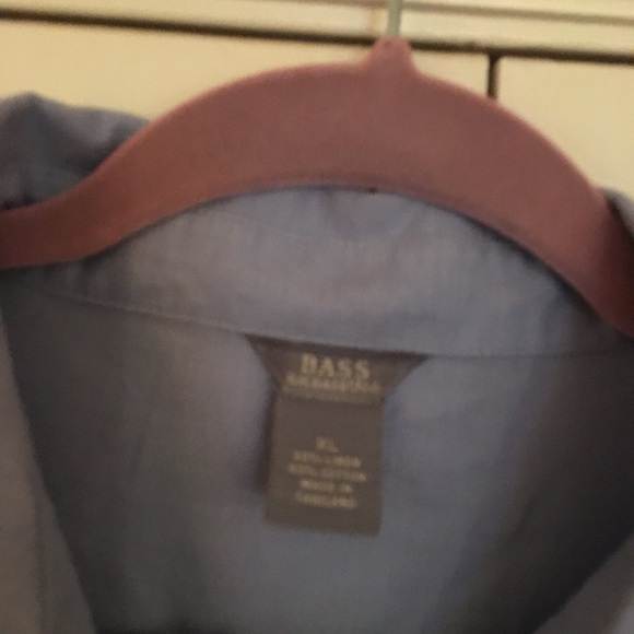 Bass Size XL Blue Button Down Shirt - Picture 2 of 3